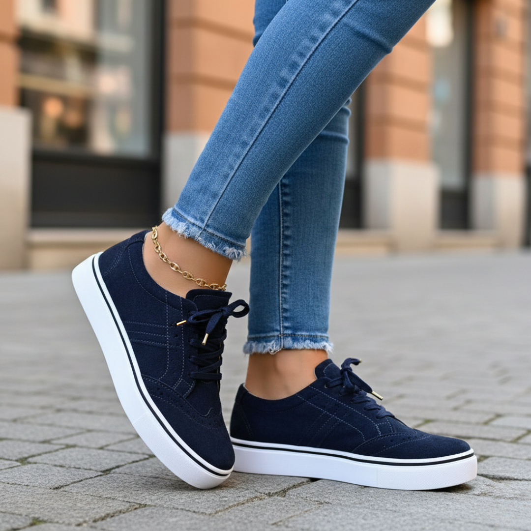 Women's orthopedic low-top sneakers for ultimate comfort & support. Ideal for walking & casual wear.