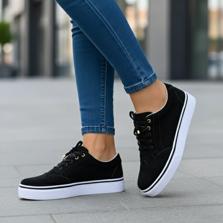 Women's low-top comfort sneakers, orthopedic and supportive, perfect for casual walking.