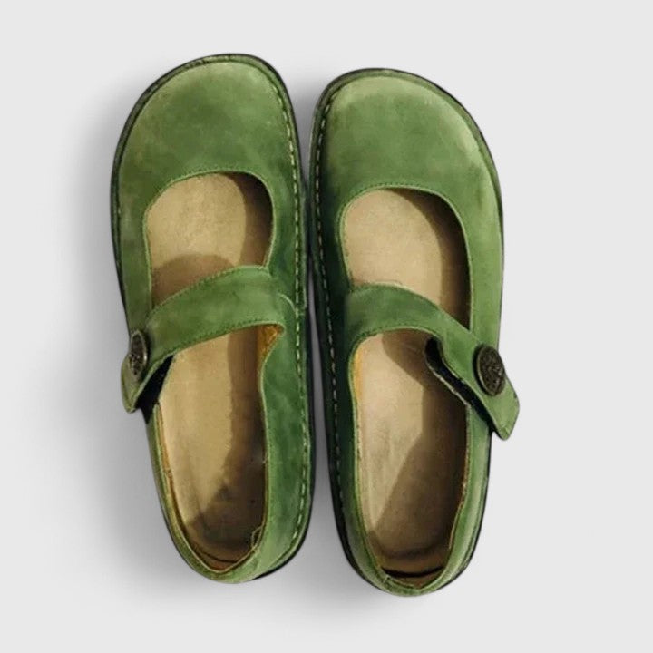 Stylish women's Mary Jane comfort shoes with adjustable strap, ideal for walking & everyday wear.