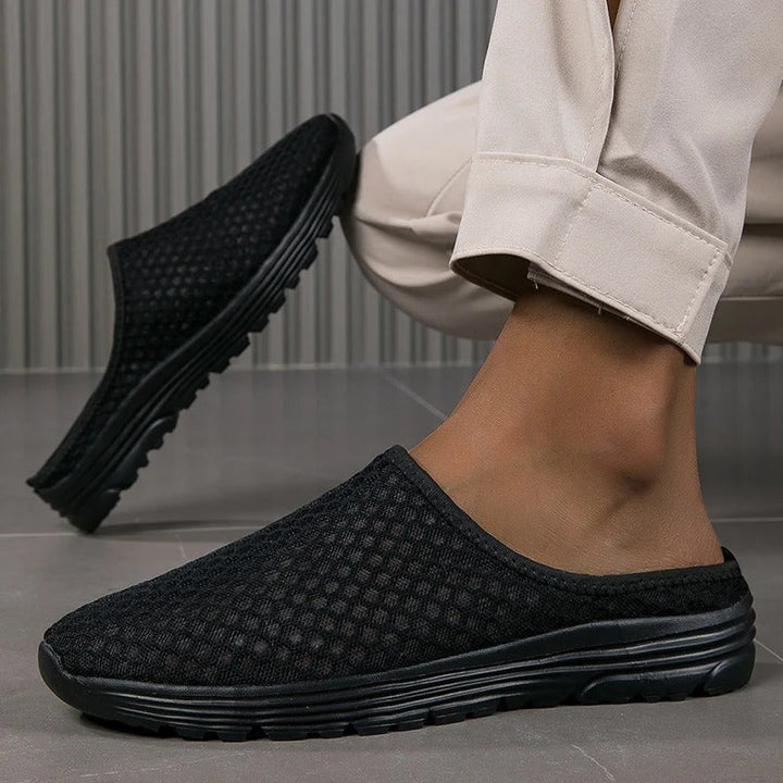 Stylish women's mesh slip-on sneakers for everyday wear, featuring orthopedic arch support.