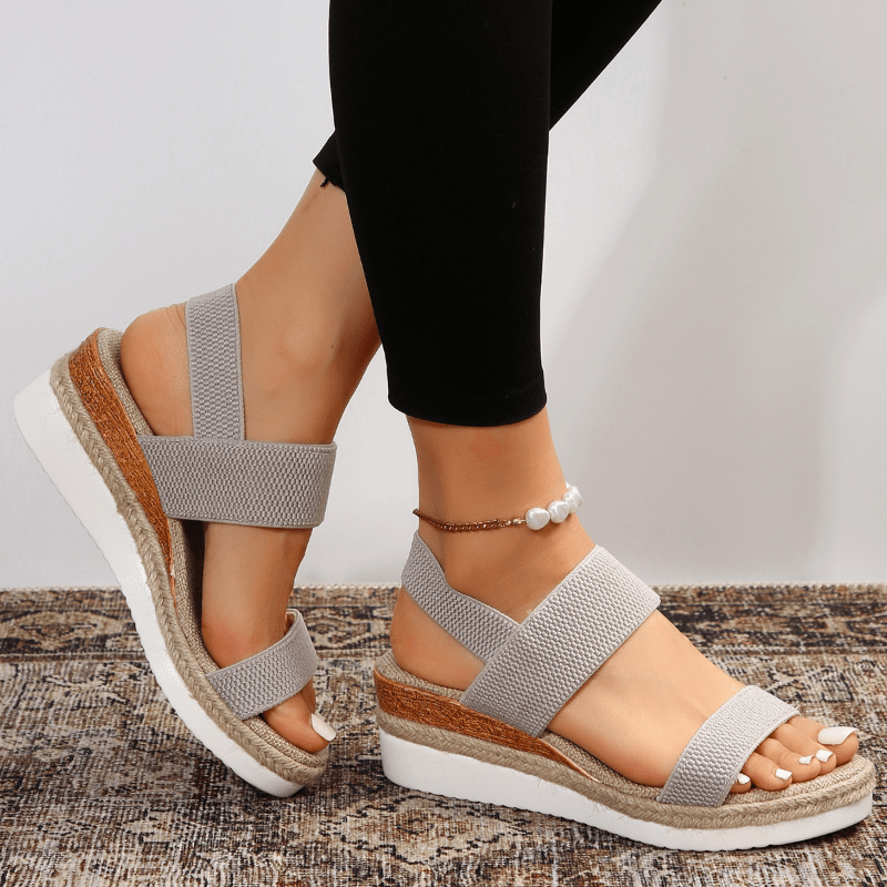 Women's orthopedic platform sandals, offering arch support, comfort, and chic style.