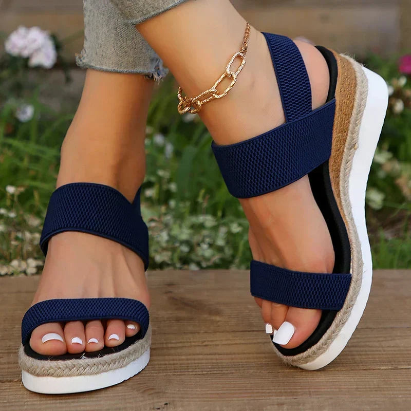 Versatile women's orthopedic platform sandals, perfect for walking, casual wear, and summer style.