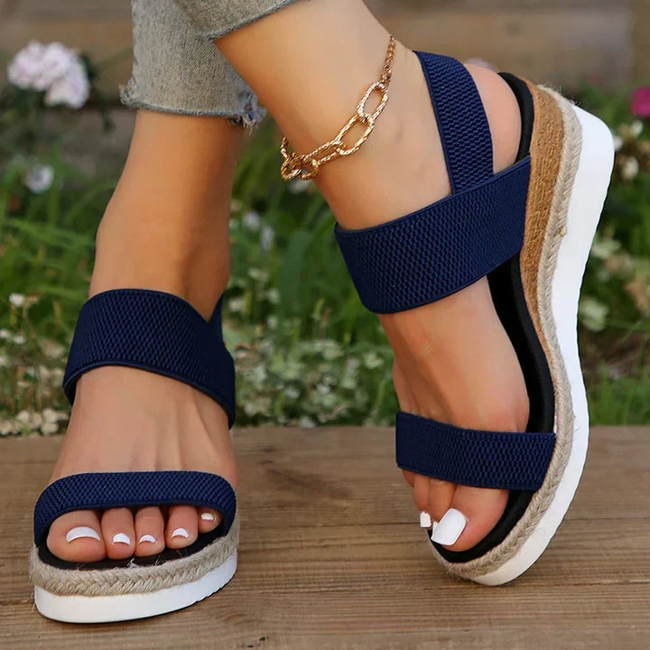 Versatile women's orthopedic platform sandals, perfect for walking, casual wear, and summer style.