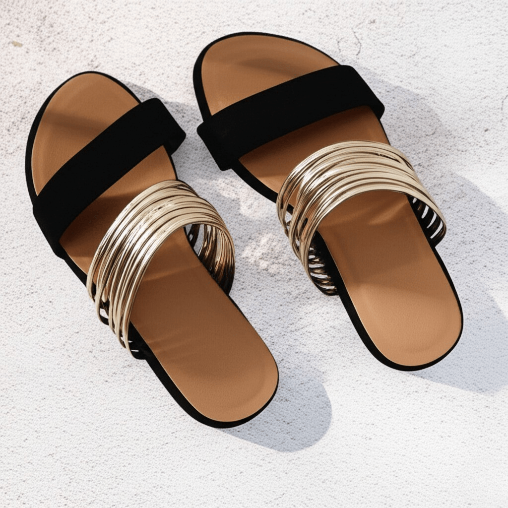 Women's supportive sandals, combining style with orthopedic arch support for ultimate foot health.