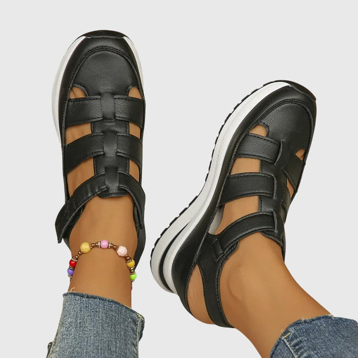 Adjustable strap orthopedic sandals for women, offering superior arch support & wide fit comfort.