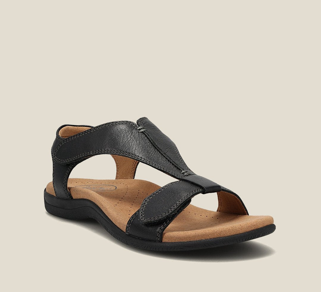 Ladies' orthopedic comfort sandals, cushioned summer footwear with open-toe design & arch support.