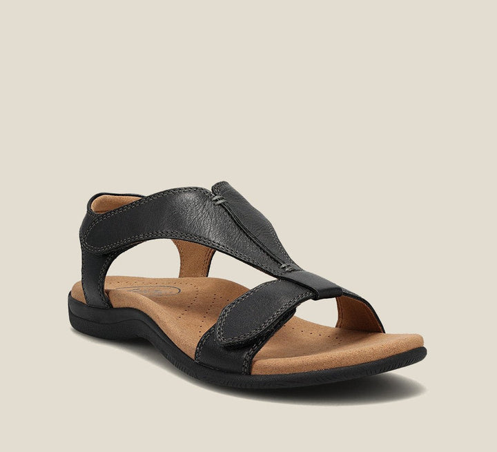 Ladies' orthopedic comfort sandals, cushioned summer footwear with open-toe design & arch support.