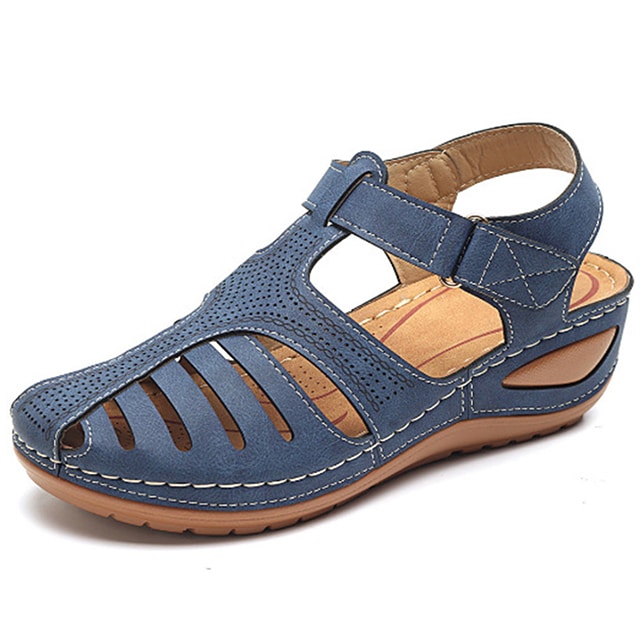 Ergonomic women's orthopedic sandals with arch support, offering foot pain relief and comfort for summer.