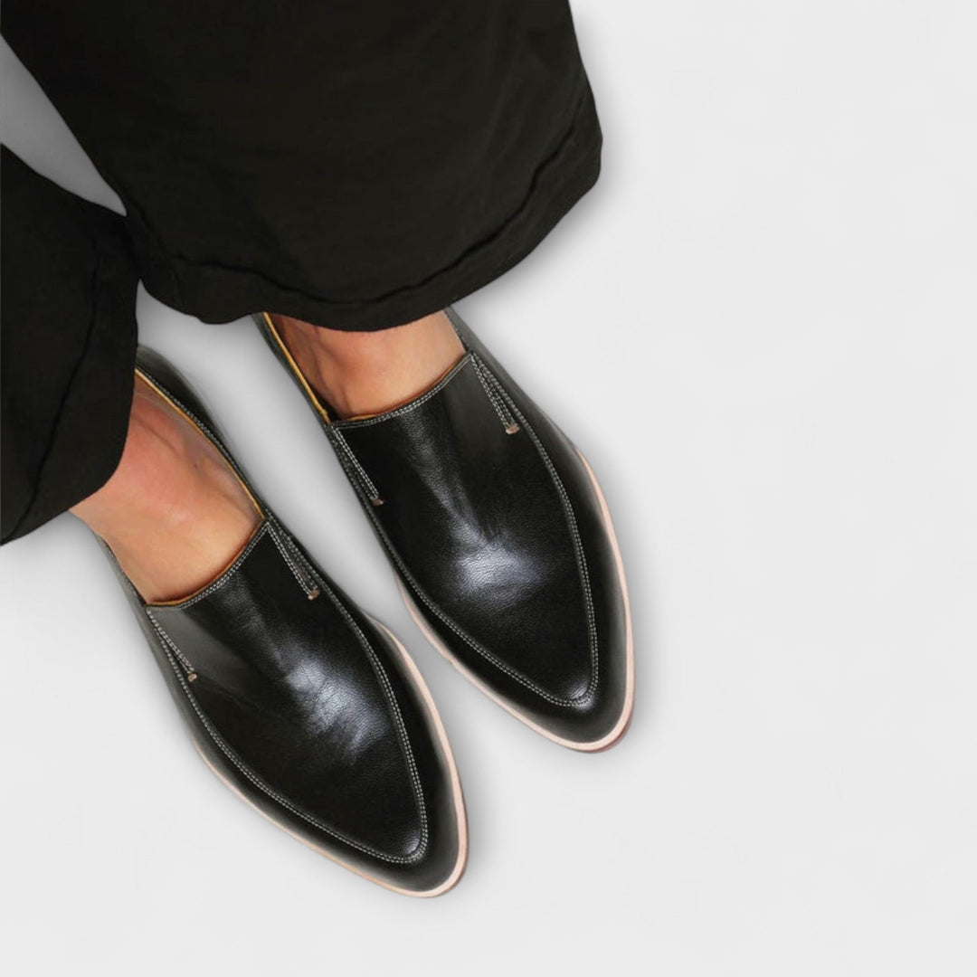 Supportive women's orthopedic walking loafers with arch support. Comfortable everyday slip-on shoes for active wear.