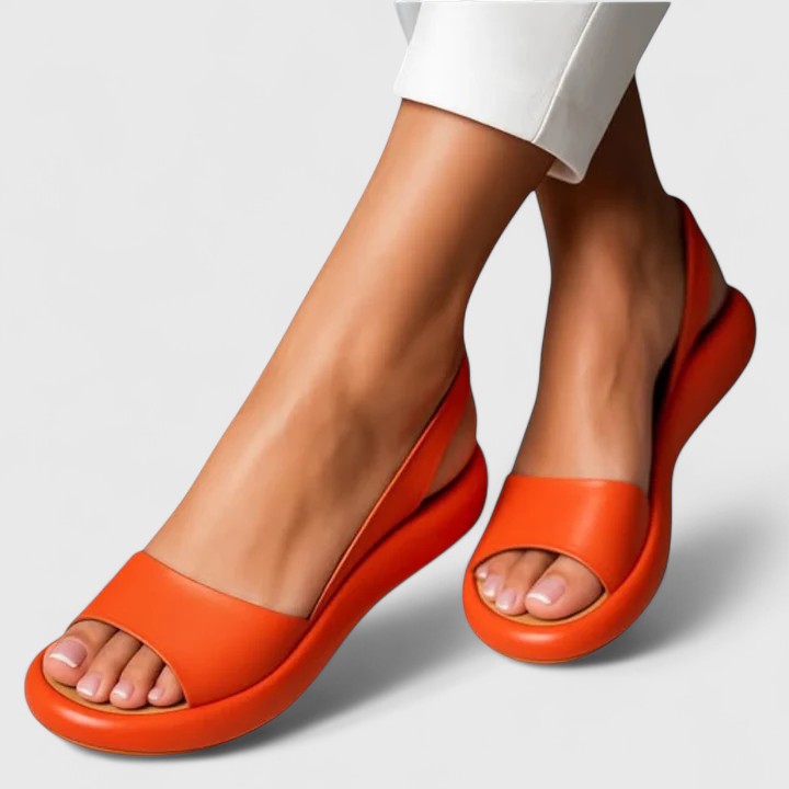 Lightweight women's slip-on sandals, orthopedic design, cushioned for ultimate comfort.