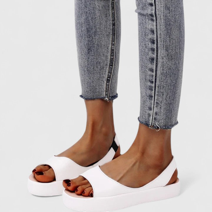 Easy-wear women's orthopedic sandals, cushioned for all-day comfort & foot support.