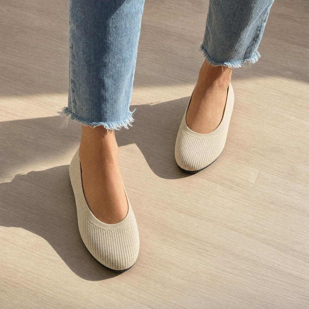 Comfortable women's orthopedic slip-on shoes for foot pain relief, arch support & walking.