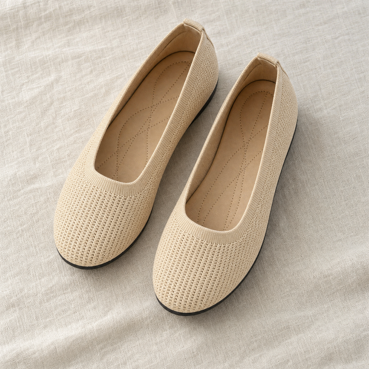 Stylish women's casual slip-on orthopedic shoes with arch support, non-slip sole & comfort.