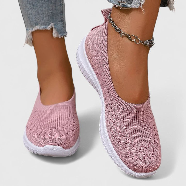 Everyday women's comfort slip-on shoes, orthopedic design with stretch for supportive, stylish walking.
