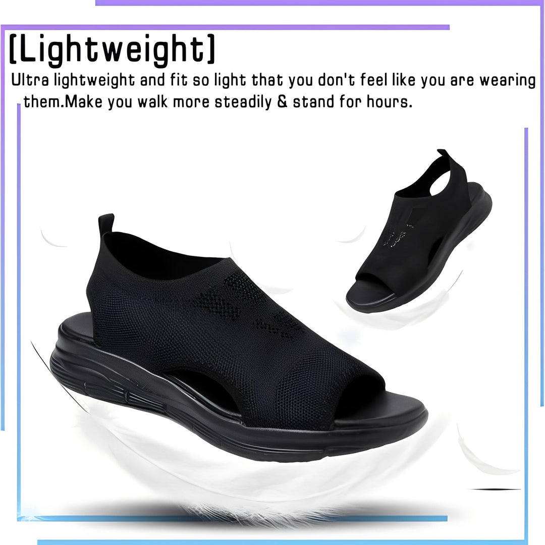 Durable women's orthopedic summer shoes, offering foot pain relief & great arch support.