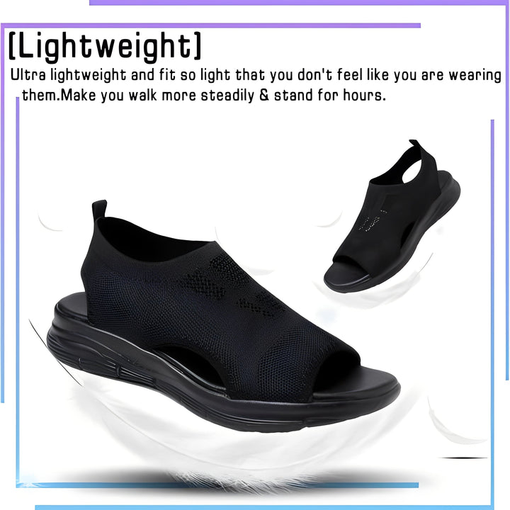Durable women's orthopedic summer shoes, offering foot pain relief & great arch support.