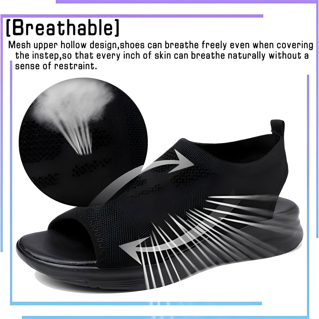 Versatile women's casual sandals with strong arch support & cushioned footbed for comfort.