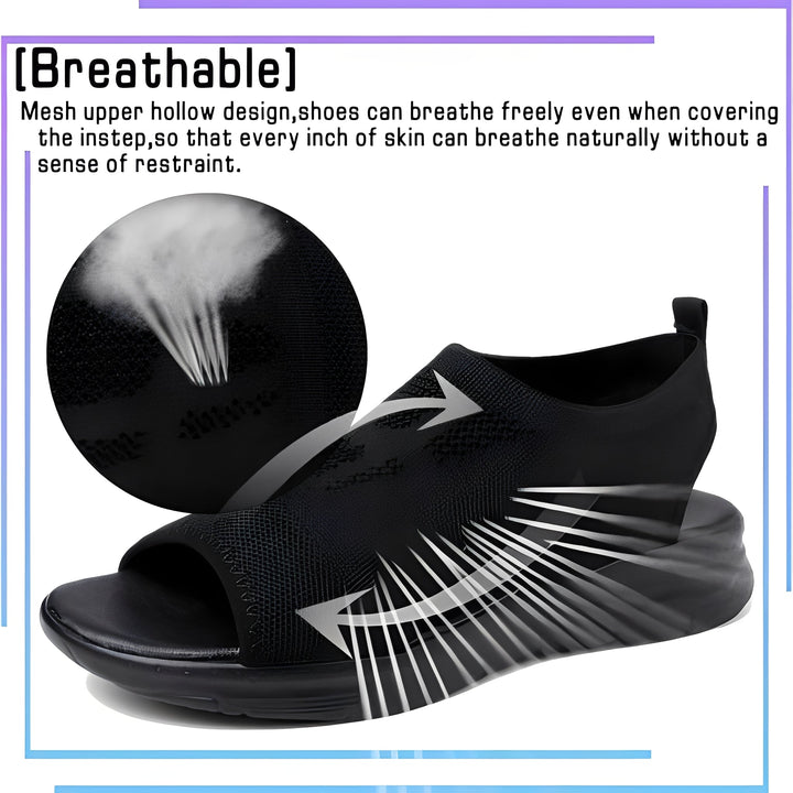 Versatile women's casual sandals with strong arch support & cushioned footbed for comfort.