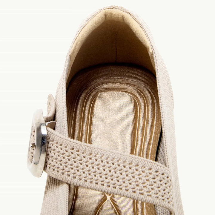 Step into comfort: women's square toe Mary Jane orthopedic flats for all-day wear.
