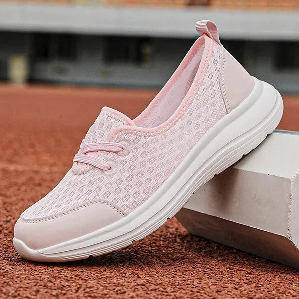 Supportive women's walking shoes for posture correction, foot pain relief, and lightweight everyday comfort.