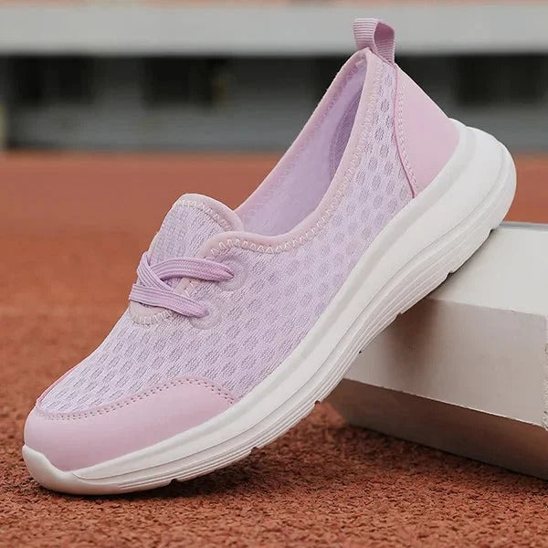 Slip-resistant orthopedic shoes for women, offering superior arch support and walking comfort for active days.
