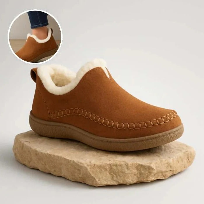 Women's orthopedic winter comfort shoes with warm lining, cushioned support, and anti-slip sole for daily wear.