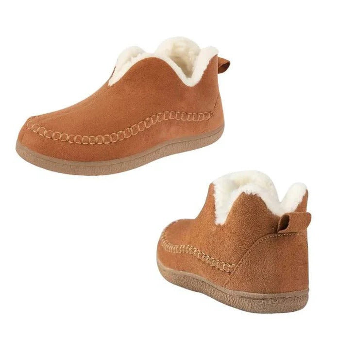 Comfort-focused women's orthopedic winter shoes, anti-slip sole, warm, cushioned support for walking.