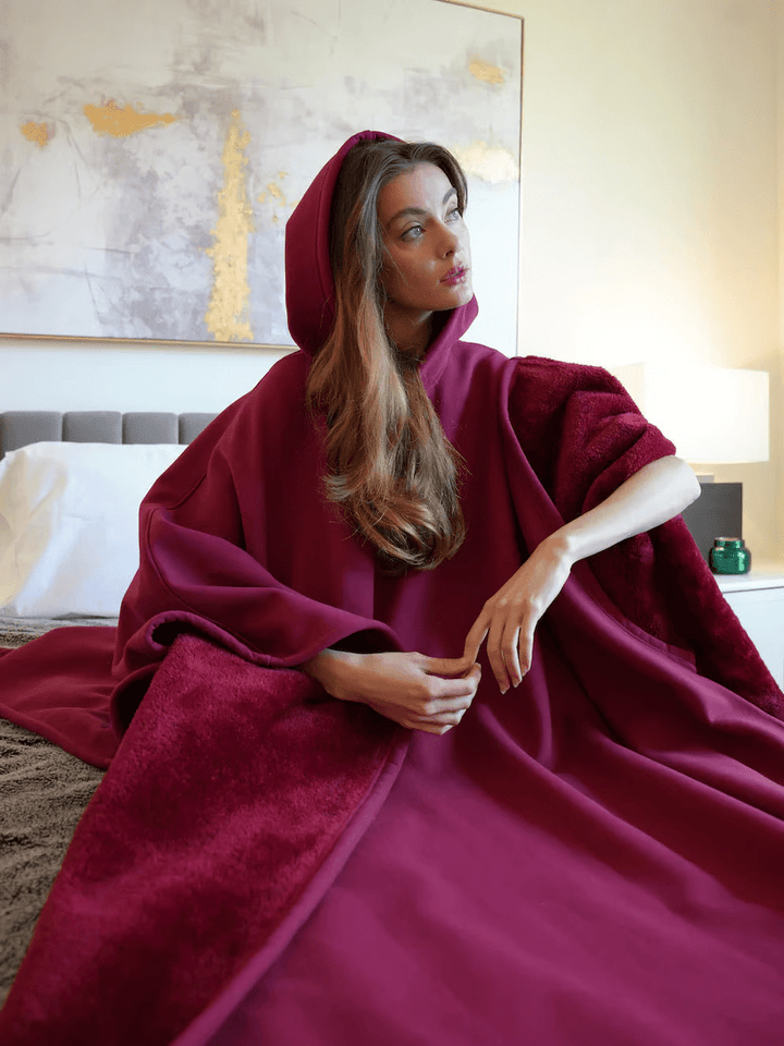 Soft relaxation wear, oversized calming comfort hoodie for women.