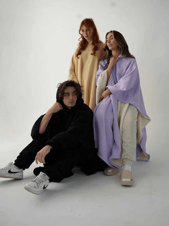 Warm casual wear hoodie, anti-stress calming comfort.