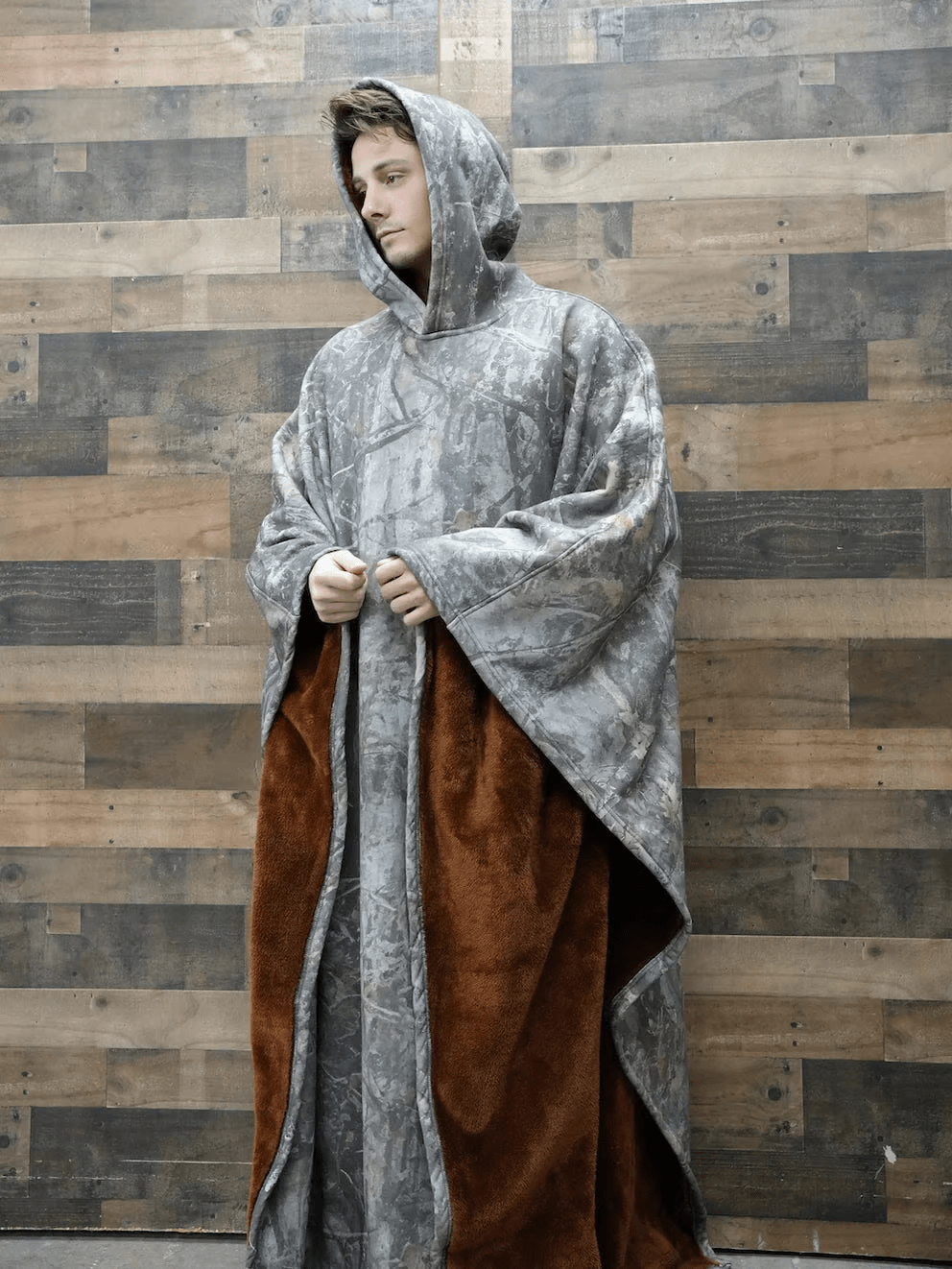 Calming comfort, oversized women's hoodie, a cozy winter essential.