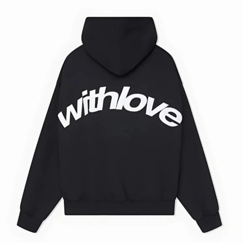 Women's oversized graphic cropped hoodie with a drop shoulder design, perfect for streetwear fashion.