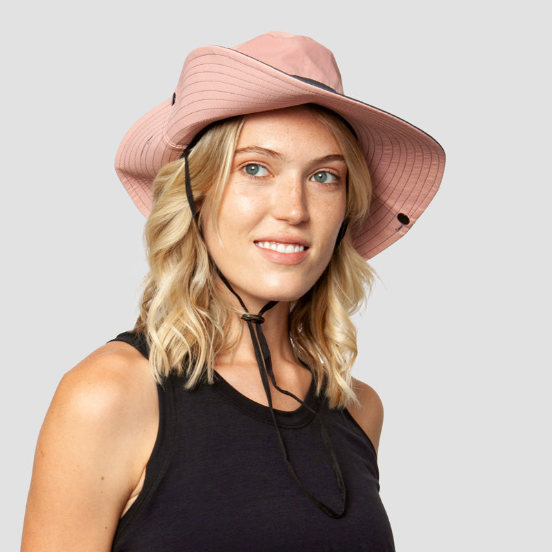 Sporty women's UV protection foldable sun hat, quick-dry fabric for active lifestyles