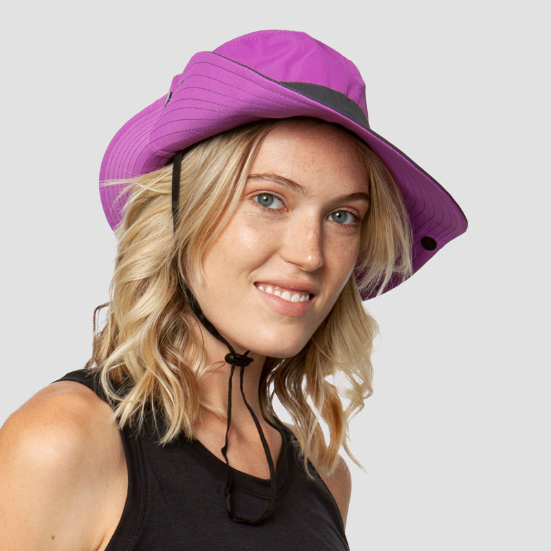 Women's orange sun hat, UV protection, foldable, a must-have for all outdoor enthusiasts
