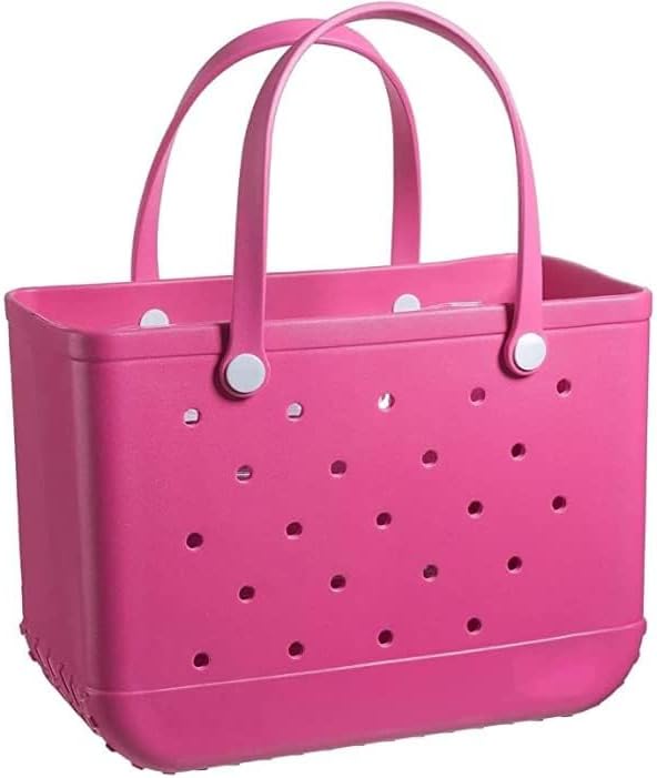 Large EVA beach tote bag for women, with vented design and comfortable handles.
