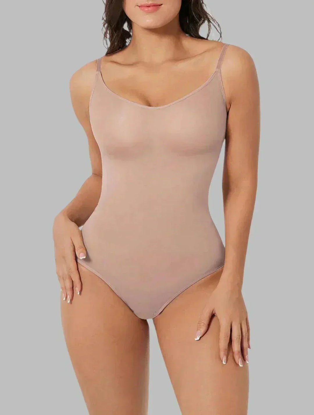 Posture support shapewear bodysuit for women, offering slimming & comfort.