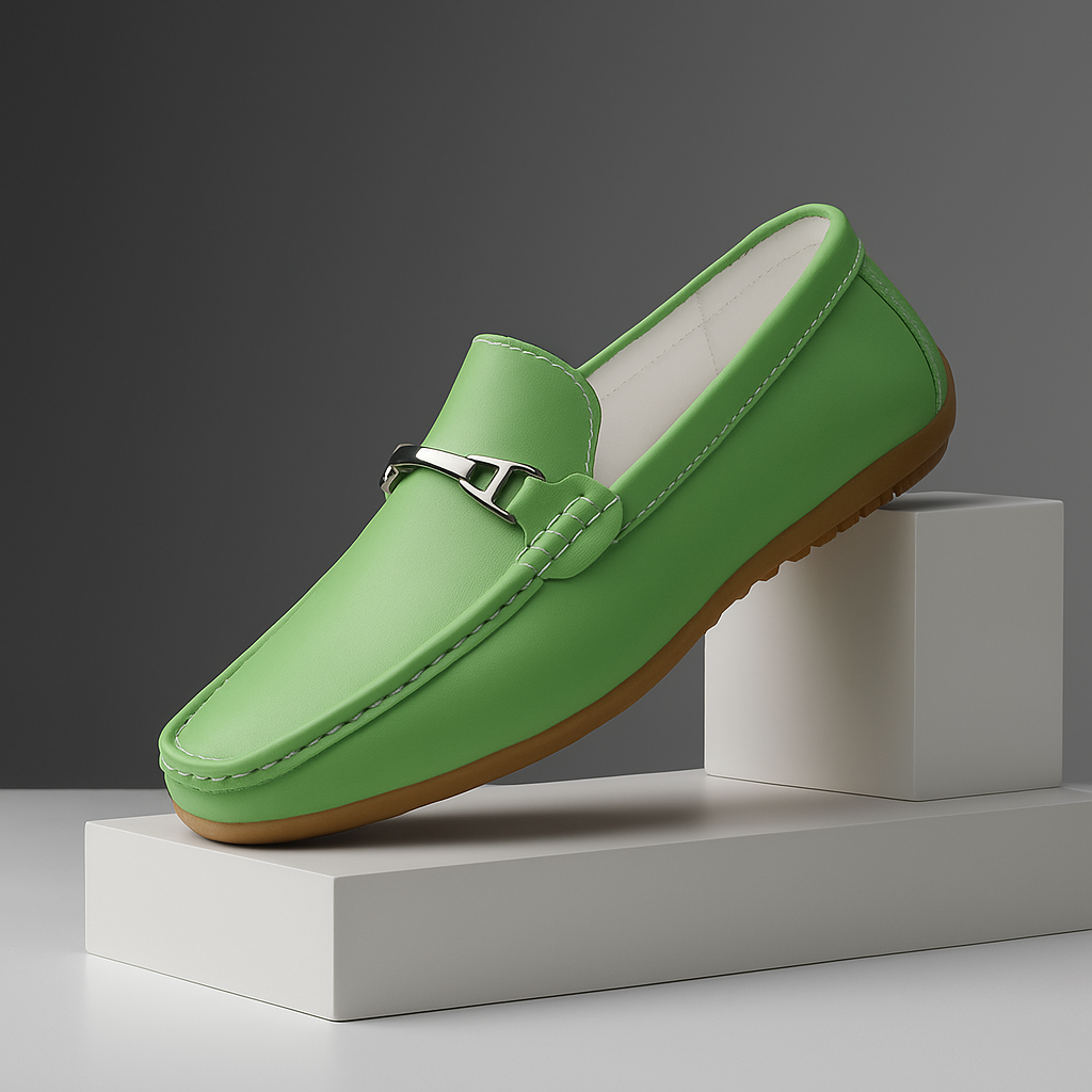 Elegant matte finish women's leather loafers, premium quality and comfortable footwear