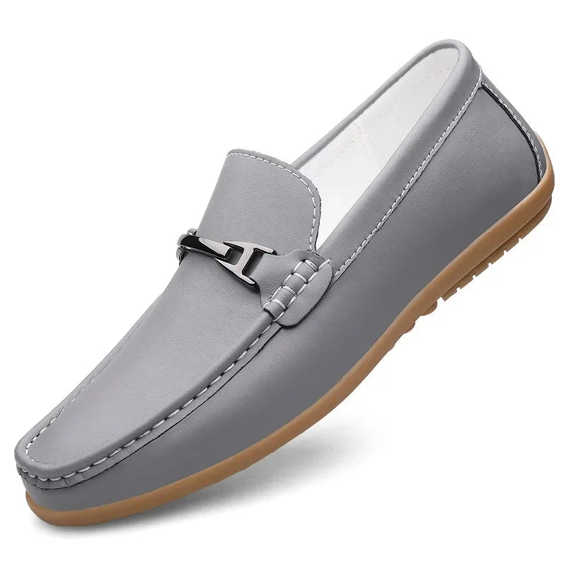 High-quality women's leather slip-on shoes, offering both durability and comfort