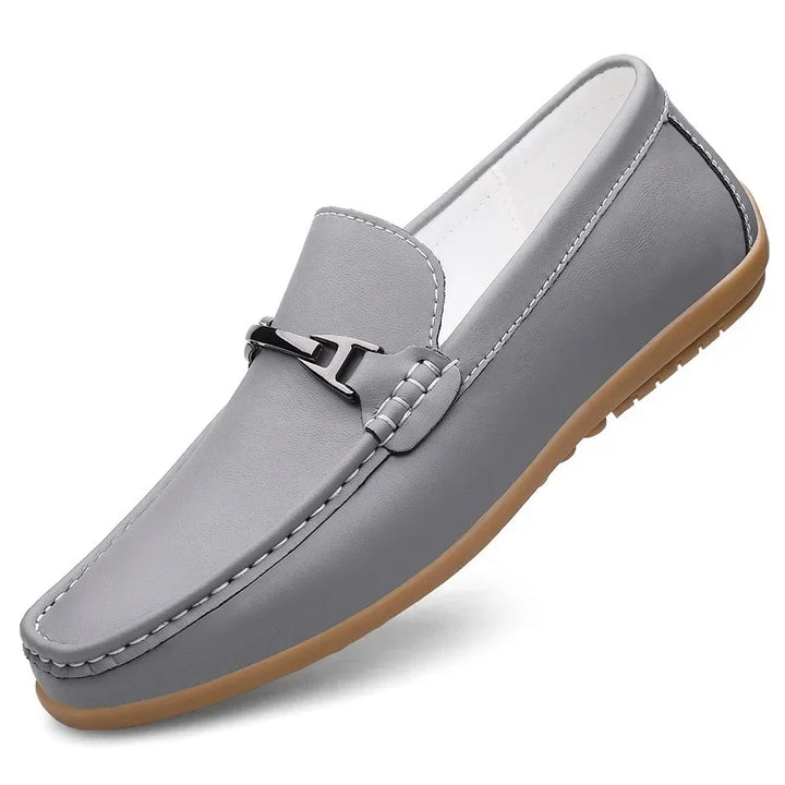 High-quality women's leather slip-on shoes, offering both durability and comfort
