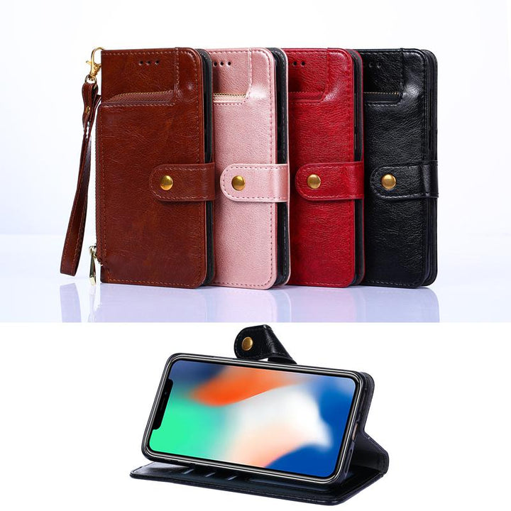 Multifunctional iPhone accessory: phone case, wallet, and card holder in one with strap