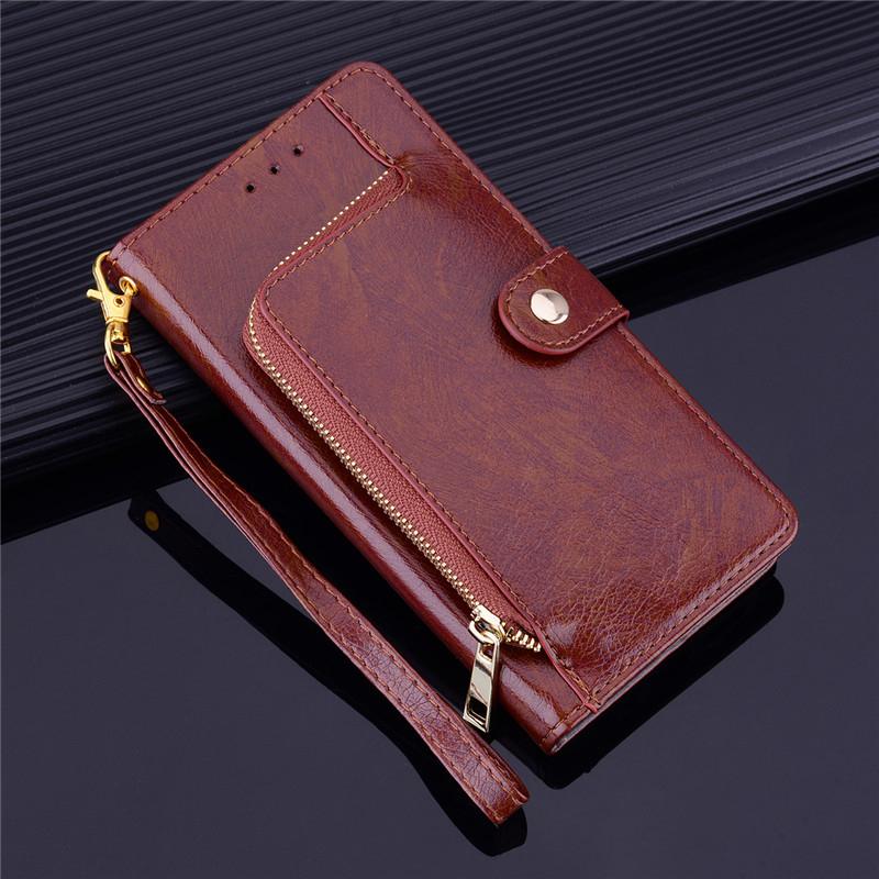Detail of women's phone wallet case wrist strap and sturdy PU leather material