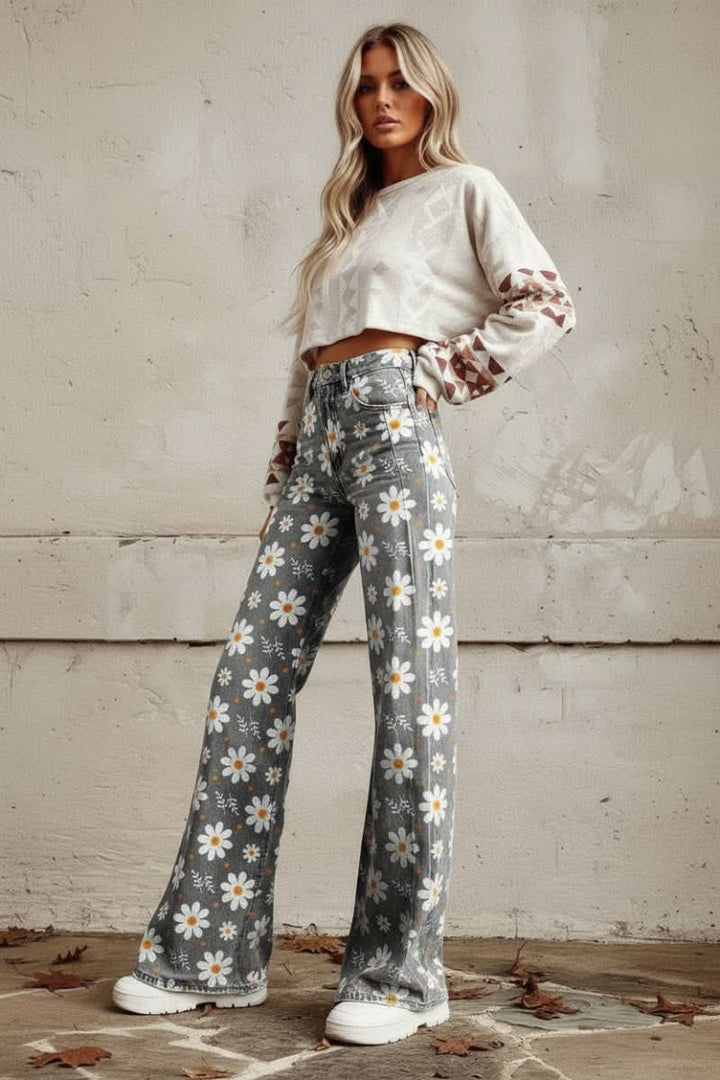 Women's relaxed fit breathable jeans, perfect for comfortable summer casual wear.