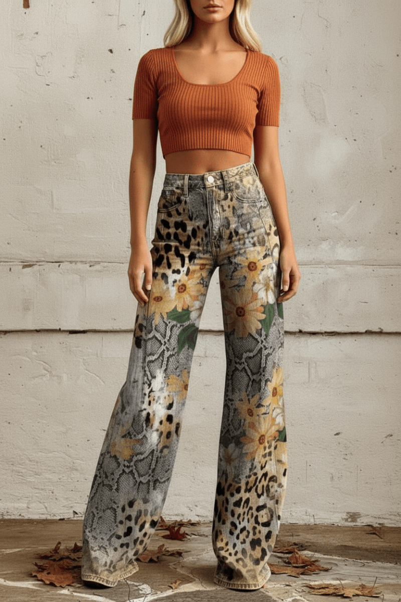 Breathable women's relaxed fit jeans, versatile for summer casual and everyday wear.
