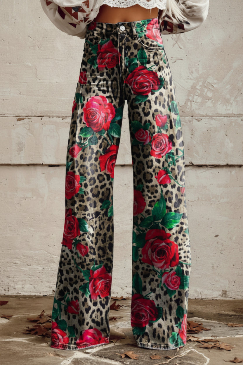 Breathable women's denim pants, relaxed fit for a cool and stylish summer look.