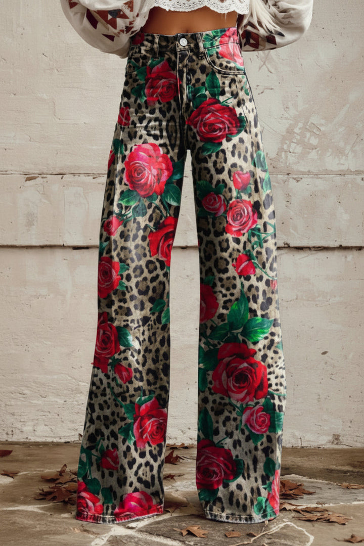 Breathable women's denim pants, relaxed fit for a cool and stylish summer look.