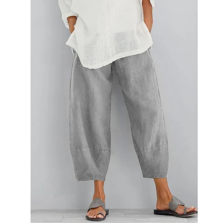 Stylish women's wide-leg leisure pants, perfect for spring fashion, everyday comfort & work-from-home style.