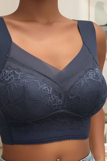 Pull-on women's seamless comfort bra, ideal for everyday wear, lounge, or light activewear, offering gentle support.