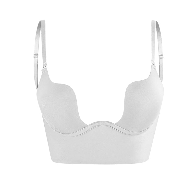 Supportive seamless low back bra for women, offering versatile styling for various outfits. An essential intimate.
