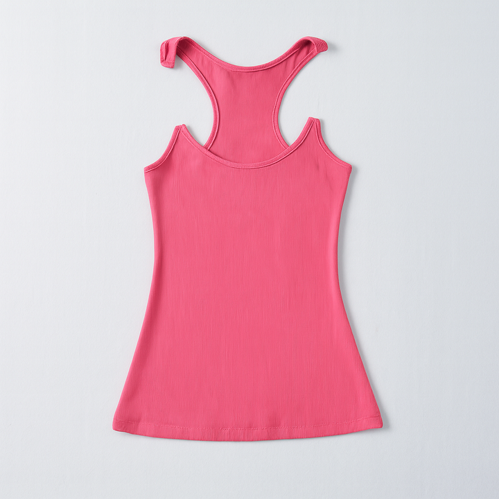Comfortable women's seamless tank top with subtle invisible straps. Provides a smooth, sleek base for any outfit.