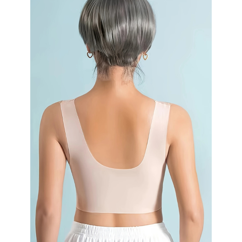 Ultra-comfortable seamless wireless bra for women, ensuring smooth lines and supportive comfort.