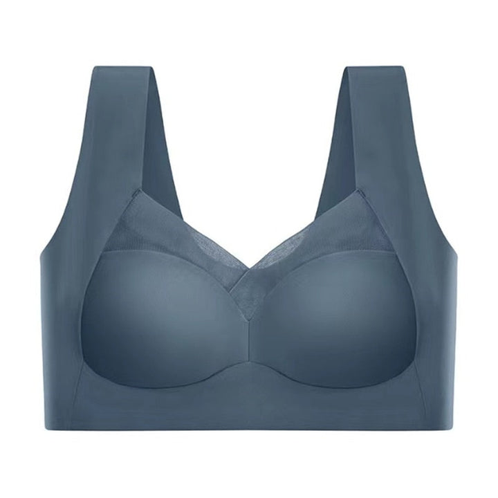 Everyday women's lingerie: a seamless, wireless shaper bra in a neutral tone for smooth comfort.
